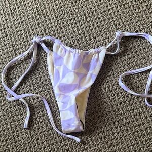 Blackbough Lilac Geo Tie-Side Bikini Bottom